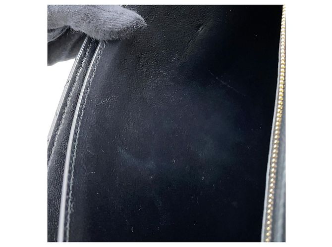 Borsa a tracolla Saint Laurent Paris Gabby Satchel Nero Bianco - vista 11
