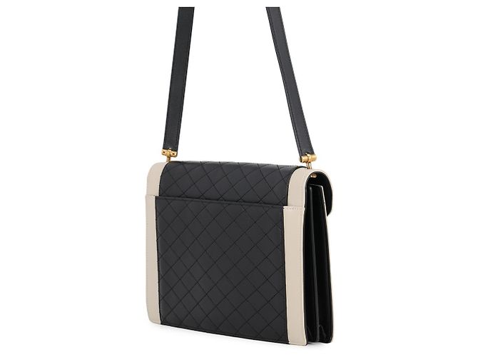 Borsa a tracolla Saint Laurent Paris Gabby Satchel Nero Bianco - vista 2