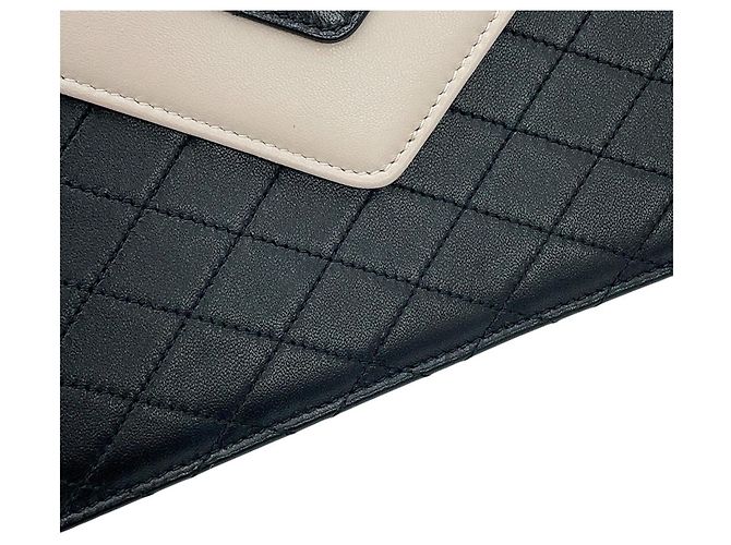 Borsa a tracolla Saint Laurent Paris Gabby Satchel Nero Bianco - vista 6