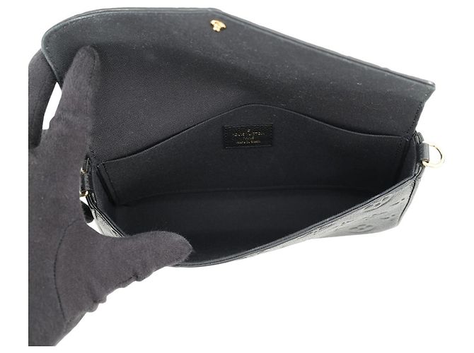 Cartera con cadena Louis Vuitton Monogram Empreinte Negro - vista 6