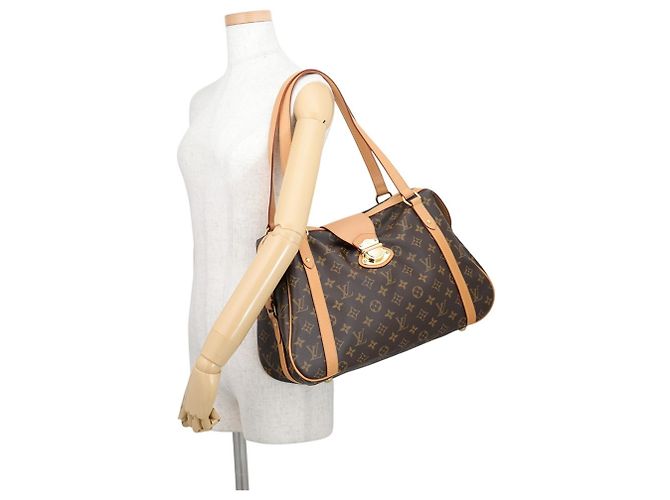 Borsa a tracolla Louis Vuitton Monogram Streza PM Marrone - vista 4