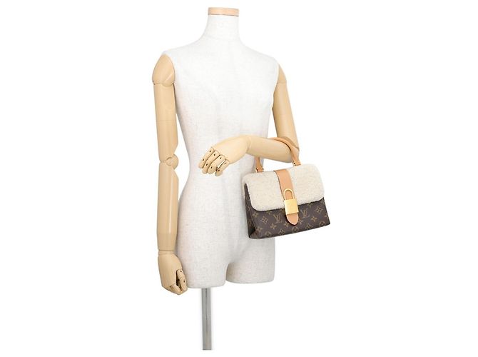 Borsa Louis Vuitton Monogram Mouton Rocky BB Marrone - vista 4