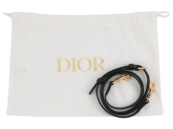 Borsa a tracolla Christian Dior in pelle nera Nero - vista 13
