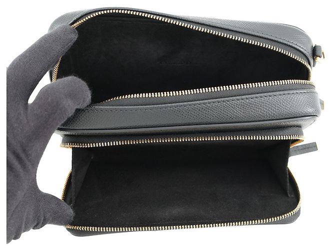 Borsa a tracolla Christian Dior in pelle nera Nero - vista 5