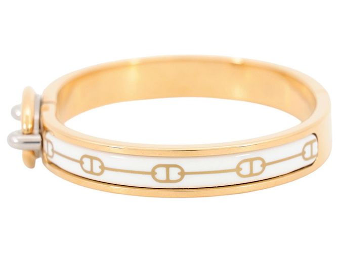 Hermès Hermes Chaine d'Ancre Mini Click PM Bracelet Bianco D'oro - vista 2