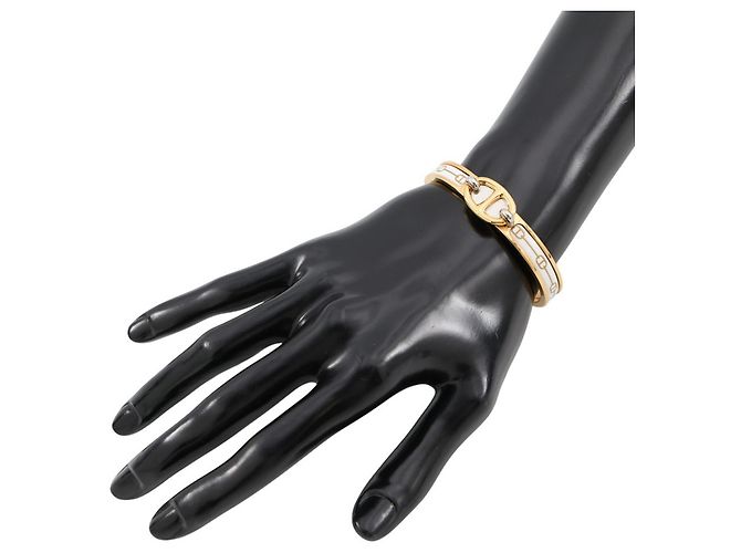 Hermès Hermes Chaine d'Ancre Mini Click PM Bracelet Bianco D'oro - vista 4