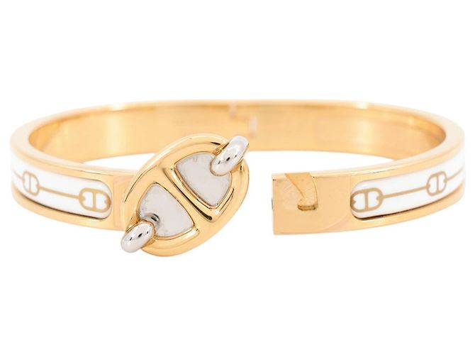 Hermès Hermes Chaine d'Ancre Mini Click PM Bracelet Bianco D'oro - vista 5