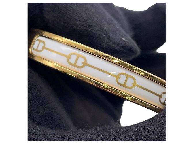 Hermès Hermes Chaine d'Ancre Mini Click PM Bracelet Bianco D'oro - vista 9