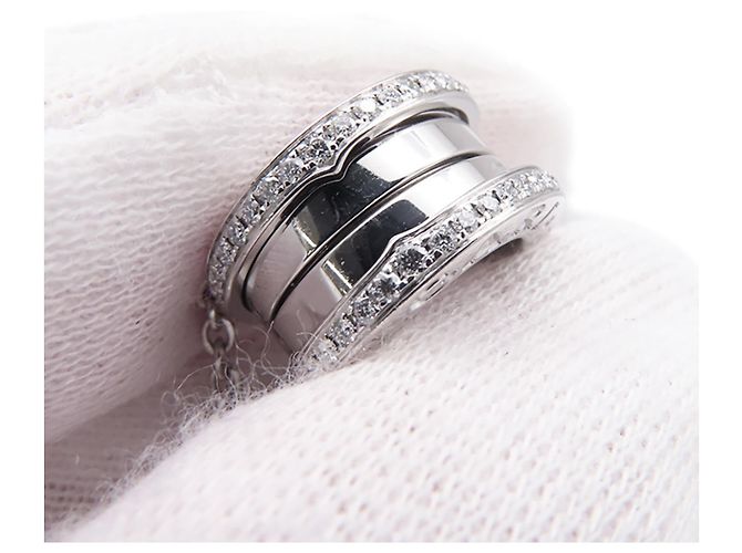Bulgari Collana Bvlgari B-zero1 in Oro Bianco 18K e Diamanti - vista 7