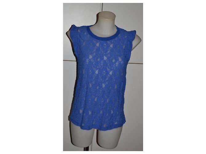Pinko Top de encaje azul eléctrico - vista 2
