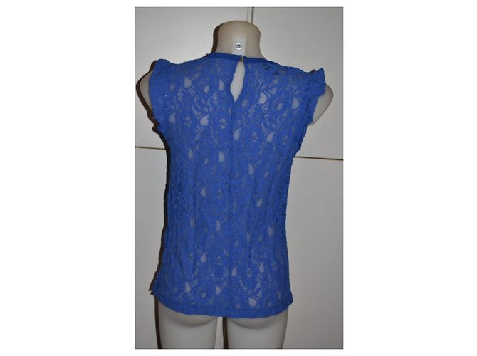 Pinko Top de encaje azul eléctrico - vista 4