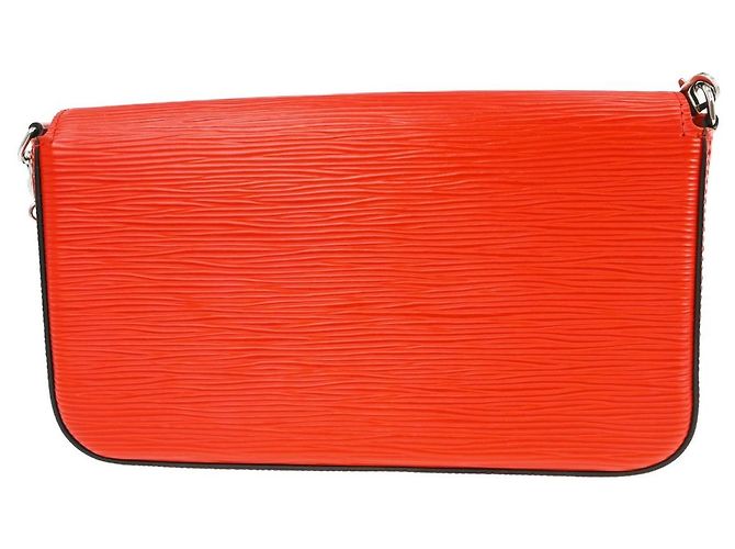 Pochette Félicie Louis Vuitton Pochette Felicie Epi Large Rosso - vista 2