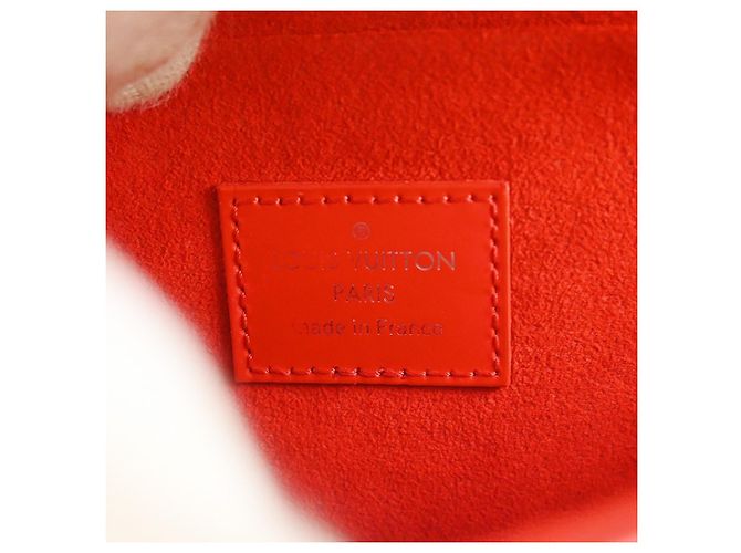 Pochette Félicie Louis Vuitton Pochette Felicie Epi Large Rosso - vista 4