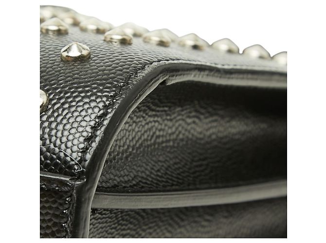 Saint Laurent Sac de Jour Nano Studded Handbag Preto - vista 4