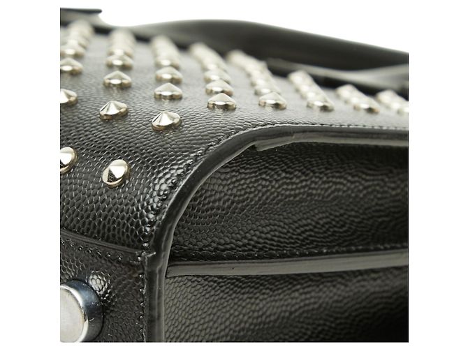 Saint Laurent Sac de Jour Nano Studded Handbag Preto - vista 6
