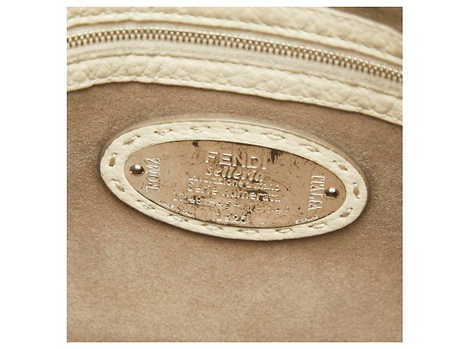 Borsa Fendi Selleria Lei Beige Grigio - vista 9