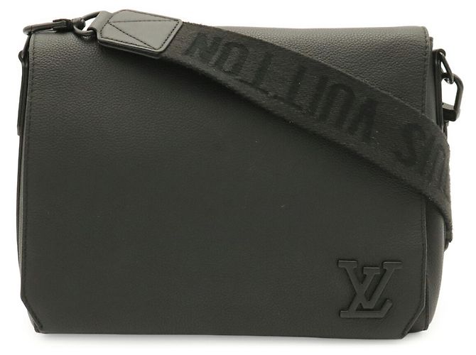 Borsa a tracolla Louis Vuitton LV Aerogram Takeoff Nero - vista 2