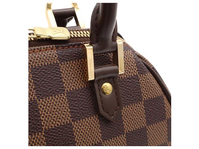 Bolso de mano Louis Vuitton Damier Rivera Mini Castaño Damier ebene - vista 7