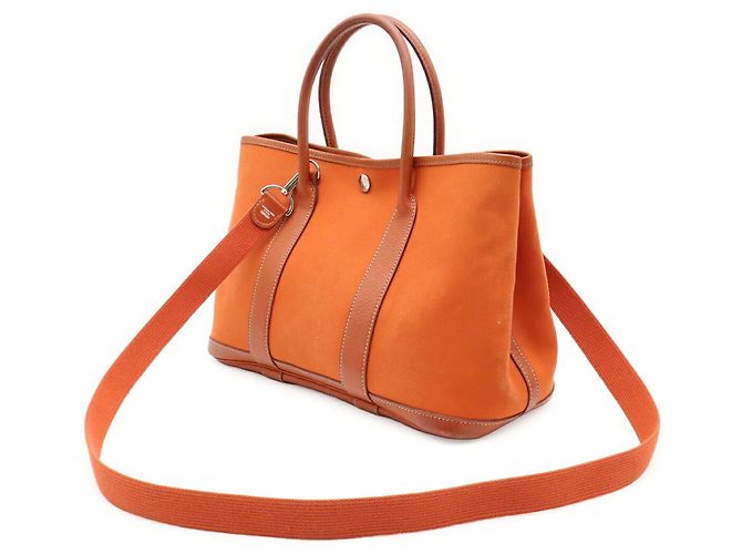 Hermès Borsa Tote Hermes Garden TPM Arancione - vista 3