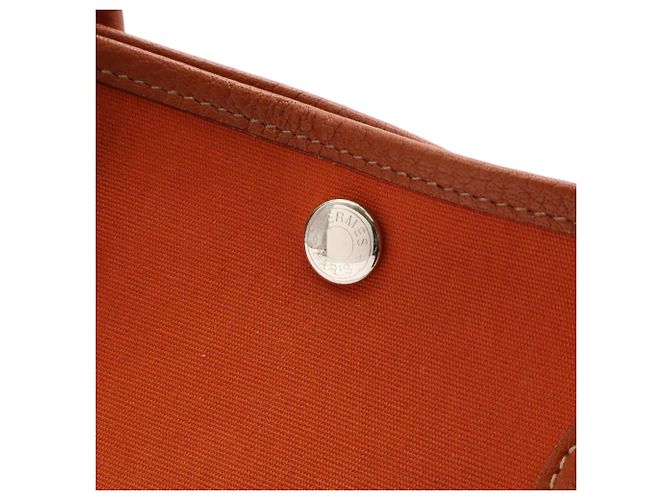 Hermès Borsa Tote Hermes Garden TPM Arancione - vista 8