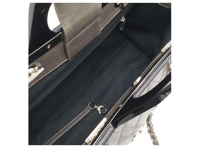 Borsa CHANEL Matelassé CC Delivery Marrone Nero - vista 7