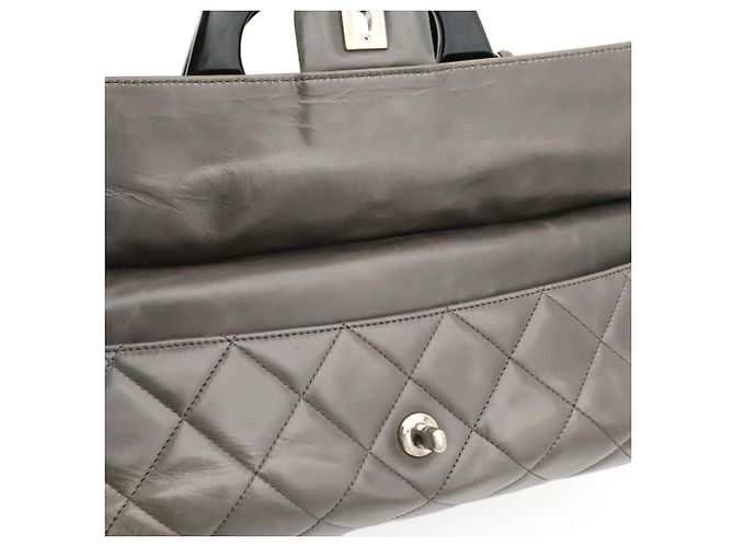 Borsa CHANEL Matelassé CC Delivery Marrone Nero - vista 8