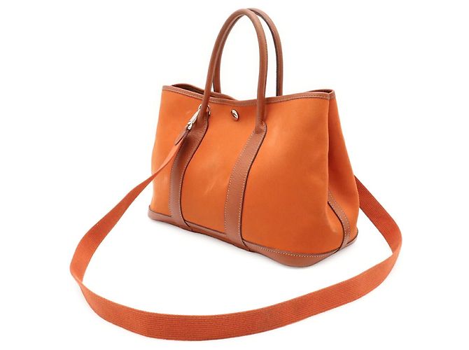 Hermès Borsa Tote Hermes Garden TPM Arancione - vista 3