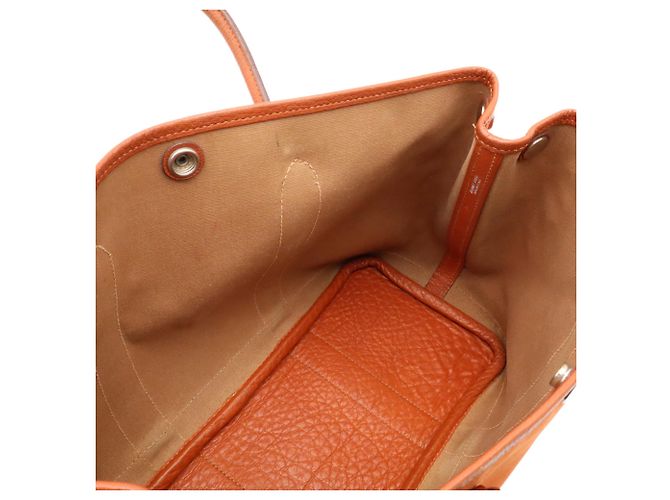 Hermès Borsa Tote Hermes Garden TPM Arancione - vista 9