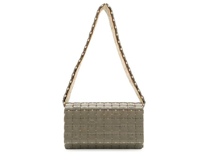 Borsa a tracolla Chanel Puzzle Coco Mark Grigio - vista 2