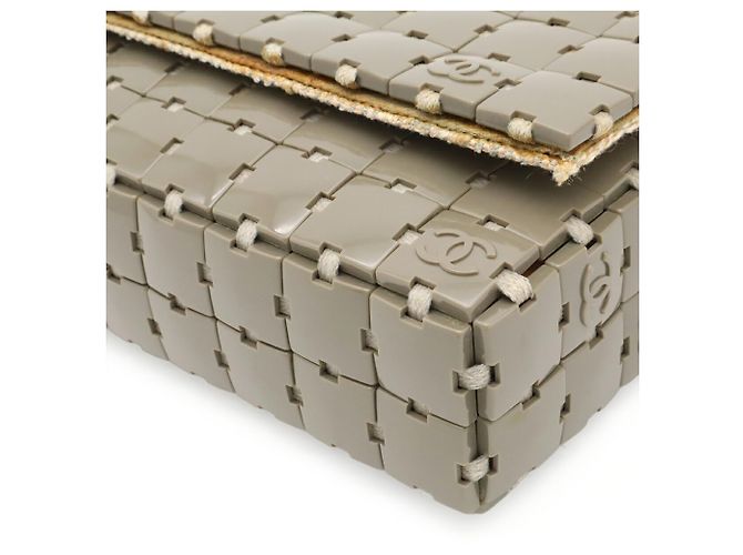Borsa a tracolla Chanel Puzzle Coco Mark Grigio - vista 4