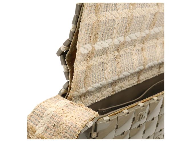 Borsa a tracolla Chanel Puzzle Coco Mark Grigio - vista 8