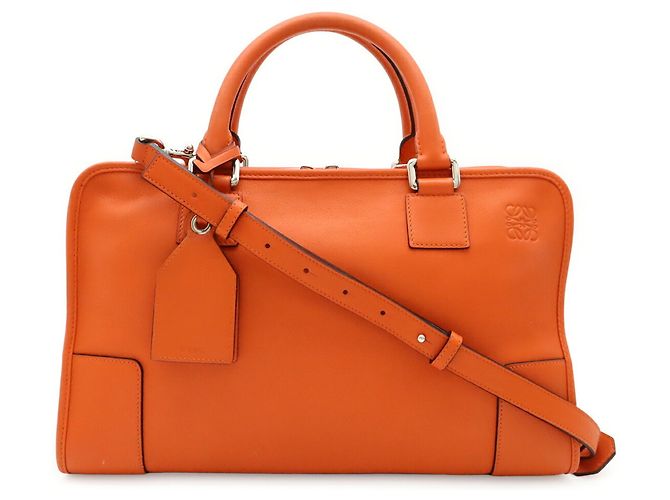 Borsa Loewe Amazona 36 Anagram Arancione - vista 2