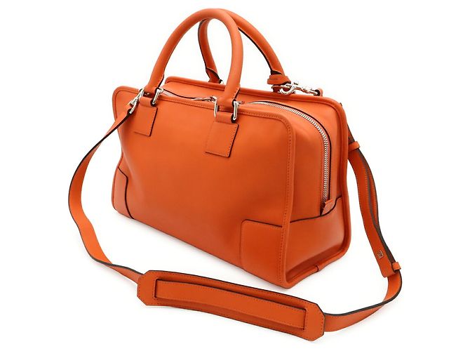Borsa Loewe Amazona 36 Anagram Arancione - vista 3