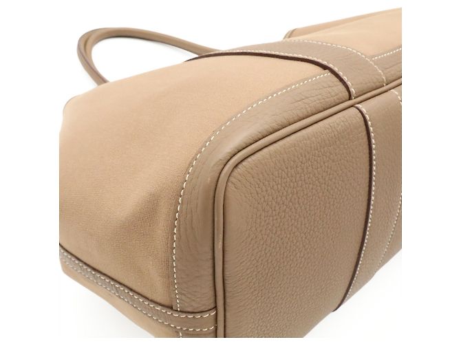 Hermès Borsa a spalla Hermes Garden Shoulder Tote Bag Taupe - vista 4