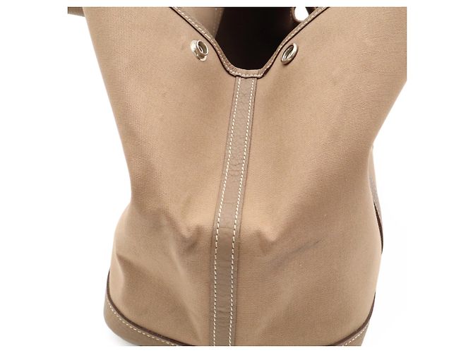 Hermès Borsa a spalla Hermes Garden Shoulder Tote Bag Taupe - vista 6