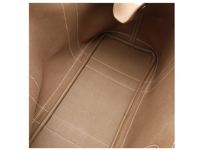 Hermès Borsa a spalla Hermes Garden Shoulder Tote Bag Taupe - vista 8