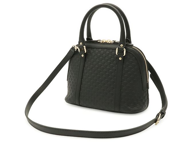 Borsa a mano in pelle Microguccissima Gucci Nero - vista 3