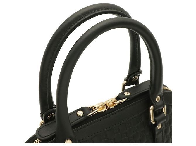 Borsa a mano in pelle Microguccissima Gucci Nero - vista 5