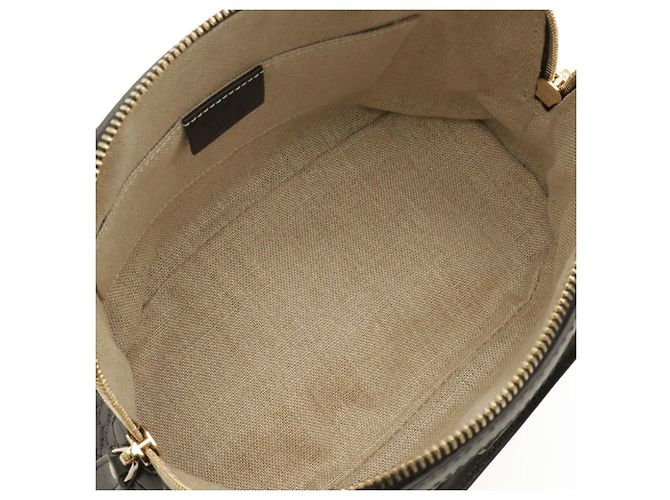 Borsa a mano in pelle Microguccissima Gucci Nero - vista 8