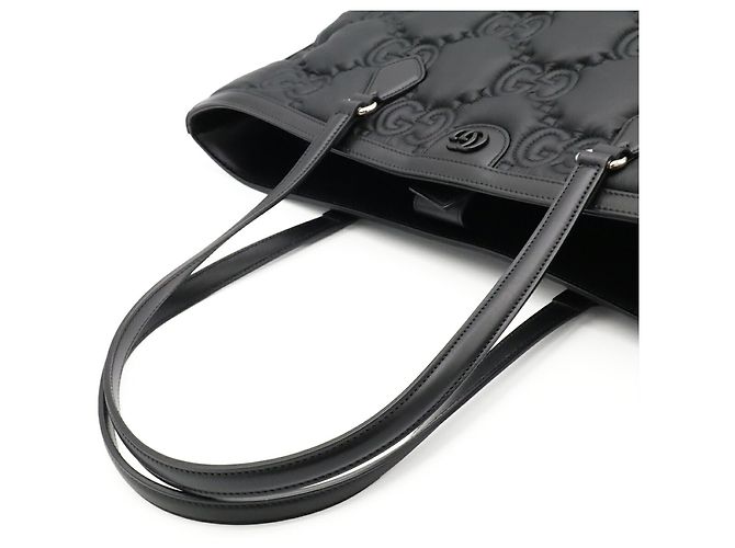 Borsa Tote Gucci GG Matelassé Nero - vista 6