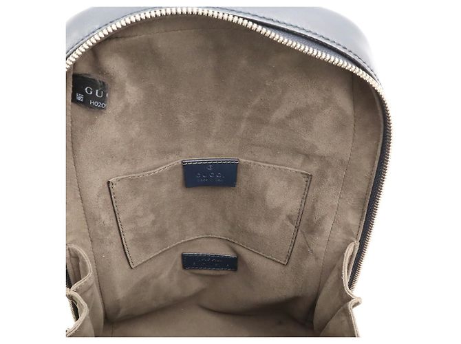 Gucci Guccissima Crossbody-Tasche Marineblau - Ansicht 10