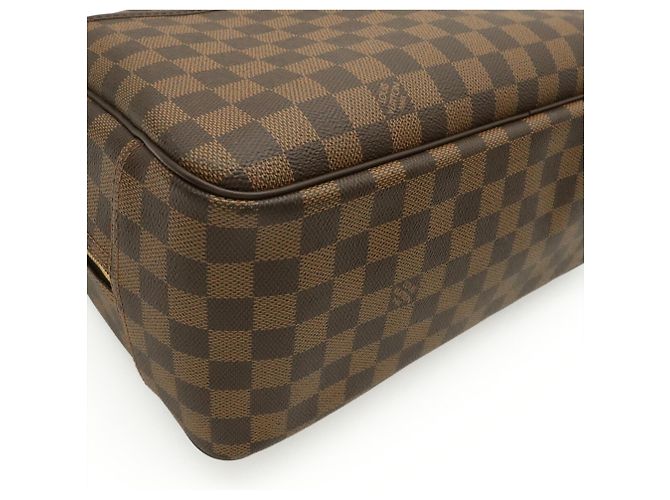 Borsa a mano Louis Vuitton Damier Deauville Bowling Vanity Marrone Damier ebene - vista 4