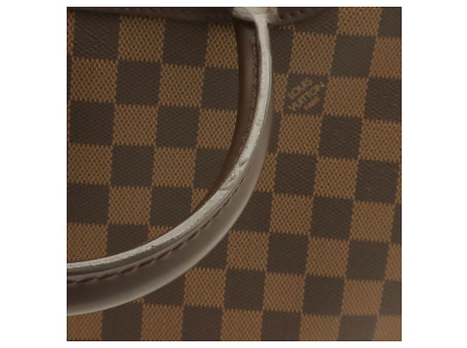 Borsa a mano Louis Vuitton Damier Deauville Bowling Vanity Marrone Damier ebene - vista 6