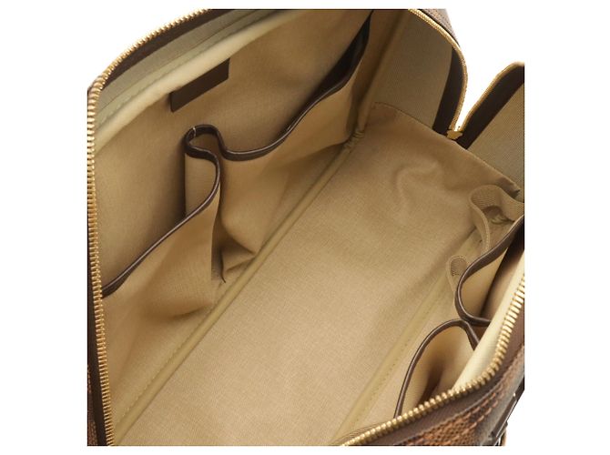 Borsa a mano Louis Vuitton Damier Deauville Bowling Vanity Marrone Damier ebene - vista 7