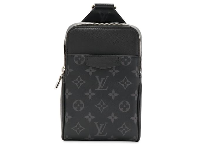 Borsa Sling Louis Vuitton Taigarama Monogram Eclipse Nero Monogramma - vista 2