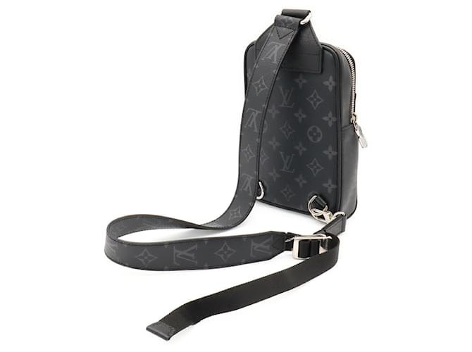 Borsa Sling Louis Vuitton Taigarama Monogram Eclipse Nero Monogramma - vista 3