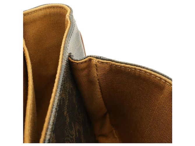 Céline Borsa a spalla media CELINE Triomphe Folco Marrone scuro - vista 8