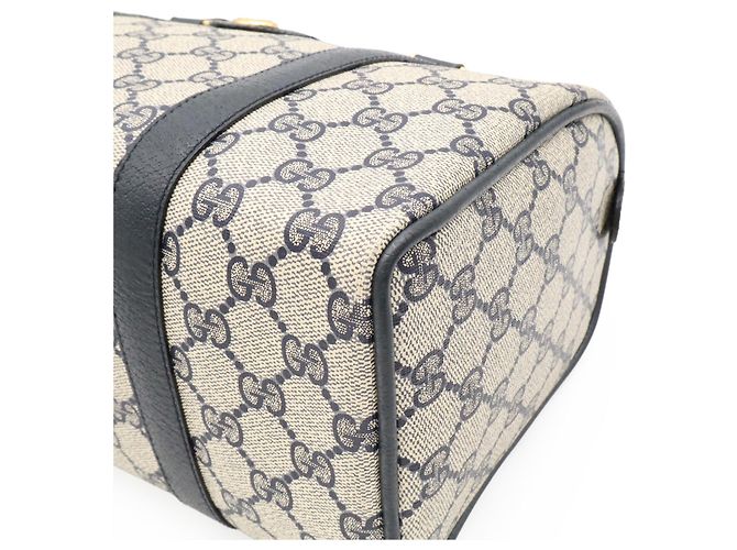 Borsa GUCCI Old GG Plus Sherry Line Beige Blu navy - vista 4