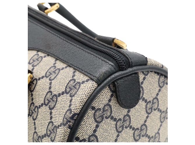 Borsa GUCCI Old GG Plus Sherry Line Beige Blu navy - vista 8