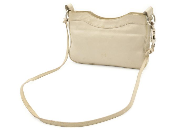 Borsa a tracolla Balenciaga Giant Hip Ivory Crudo - vista 3